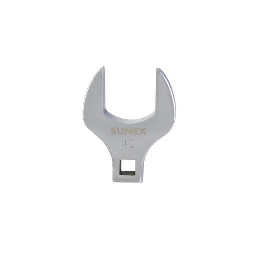 Sunex 97442A 1/2" Drive 42 mm Fully Polished Jumbo Straight Crowfoot Wrench