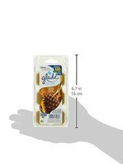Glade Wax Melts Air Freshener and Odor Eliminator, Scented Essential Oils for Home and Bathroom, Cashmere Woods, 6 Count
