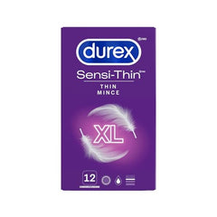 Durex Sensi-Thin, Thin Condoms, XL, 12 ct, Purple