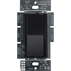 Lutron Diva LED+ Dimmer for Dimmable LED, Halogen and Incandescent Bulbs | Single-Pole or 3-Way | DVCL-153P-BL | Black