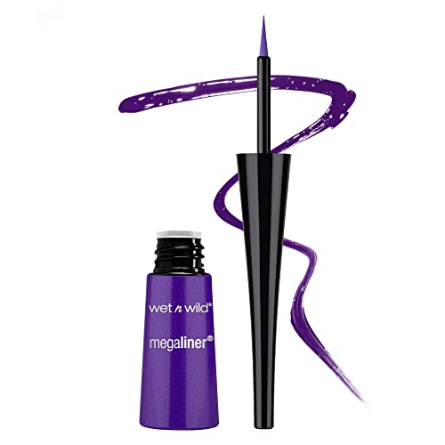 Wet n Wild 874A Megaliner liquid eyeliner, 0.12 Fl Oz, Electric Purple