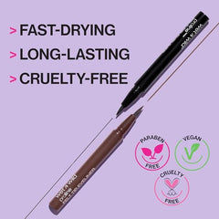 Wet n Wild 871A Megaliner liquid eyeliner, 0.12 Fl Oz, Black