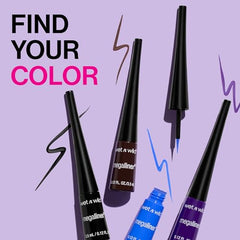 Wet n Wild 871A Megaliner liquid eyeliner, 0.12 Fl Oz, Black