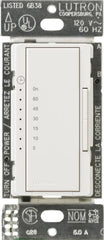 Lutron Maestro Countdown Timer Switch for Fans and Lights, 3A/150-Watt LED Bulbs, Single-Pole/Multi-Location, MA-T51MN-SW, Snow