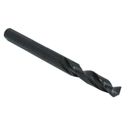 Drill America DWDRSD Series Qualtech High-Speed Steel Economy Reduced-Shank Drill Bit, Black Oxide Finish, Round Shank, Spiral Flute, 118 Degrees Conventional Point, 23/64" Size, Pack of 1