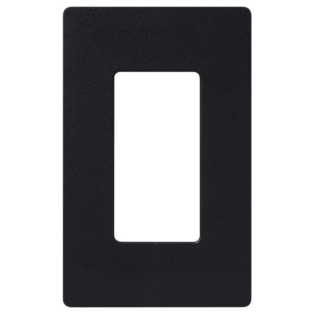 Lutron Claro 1 Gang Decorator/Rocker Wallplate, Gloss | CW-1-BL | Black