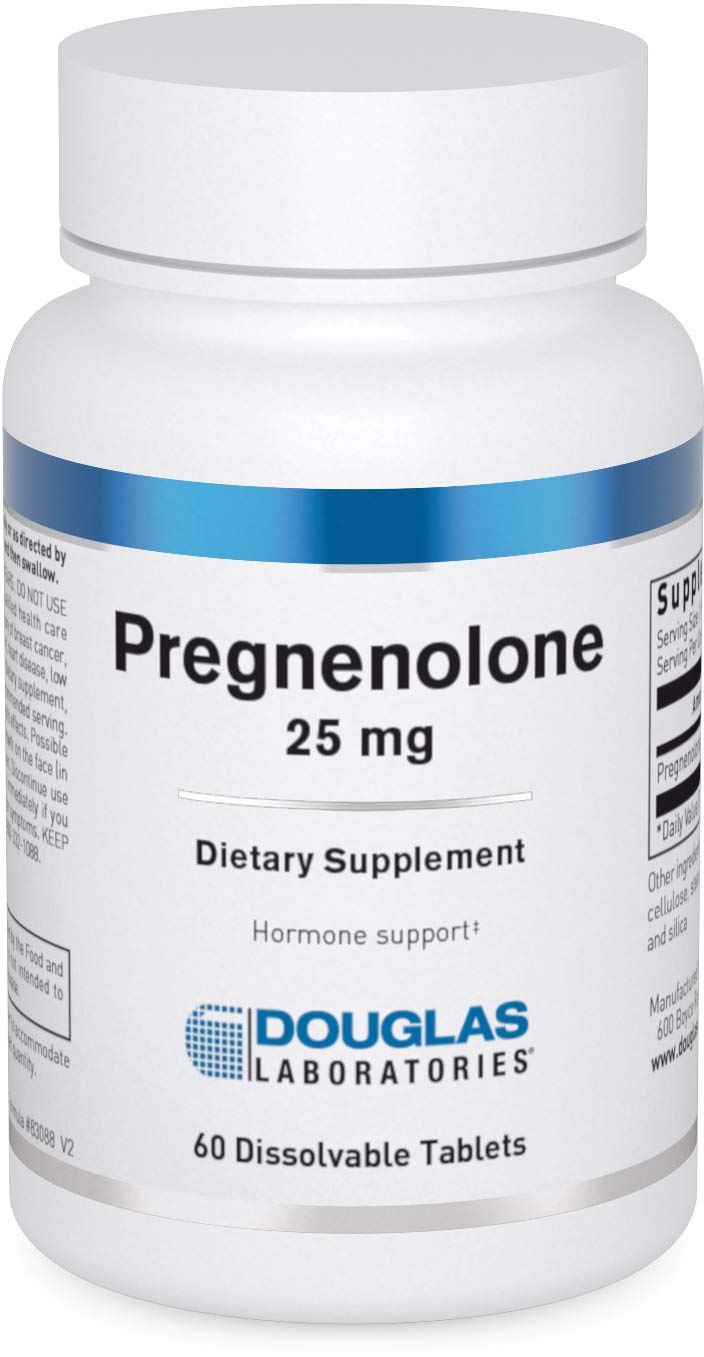Douglas Laboratories Pregnenolone (25 mg) - For Pancreas, Cortisol & Liver Support* - Pregnenolone Supplement - Non-GMO - 60 Tablets