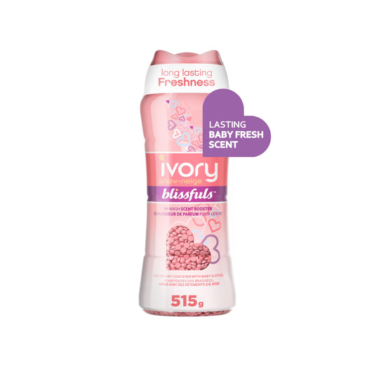 Ivory Snow Blissfuls In-Wash Scent Booster Beads, Baby Fresh, 515 Grams