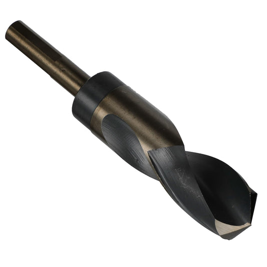 Drill America 1-3/16" Reduced Shank High Speed Steel Black & Gold Contractor Drill Bit with 3-Flat 1/2" Shank, KFD3F Series