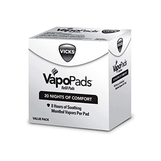 Vicks VapoPads, 20 Count, Refill Scent Pads – Soothing Menthol Vapor Pads for Vicks Humidifiers, Vaporizers, and Plug-Ins, FSA and HSA Eligible