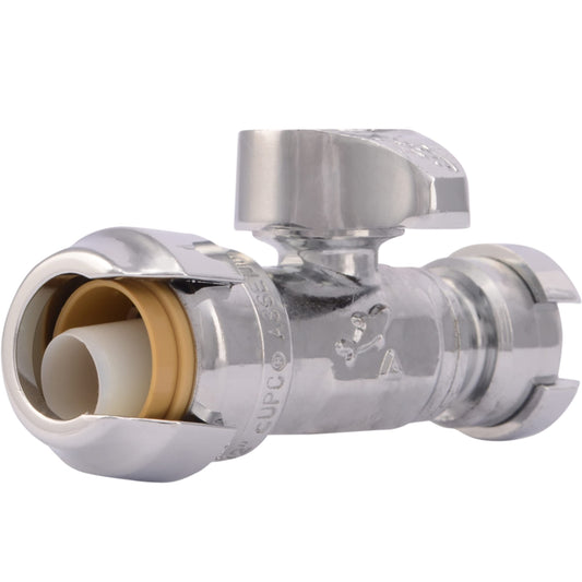 SharkBite 23049-0000LF Straight Stops and Fixture Supply Fittings, 1/2-Inch by 1/4-Inch (3/8-Inch O.D.)