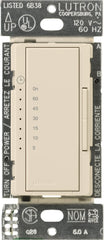 Lutron Maestro Countdown Timer Switch for Fans and Lights, 3A/150-Watt LED Bulbs, Single-Pole/Multi-Location, MA-T51MN-LA, Light Almond