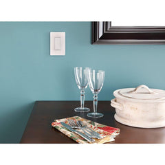Lutron Claro 1 Gang Decorator/Rocker Wallplate, Gloss | CW-1-LA | Light Almond