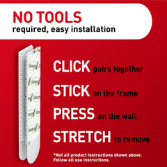 Command 20 Lb XL Heavyweight Picture Hanging Strips, Damage Free Hanging Picture Hangers, No Tools Heavy Duty Wall Hanging Strips for Back to School Dorm Organization, 8 Pairs (16 Strips)