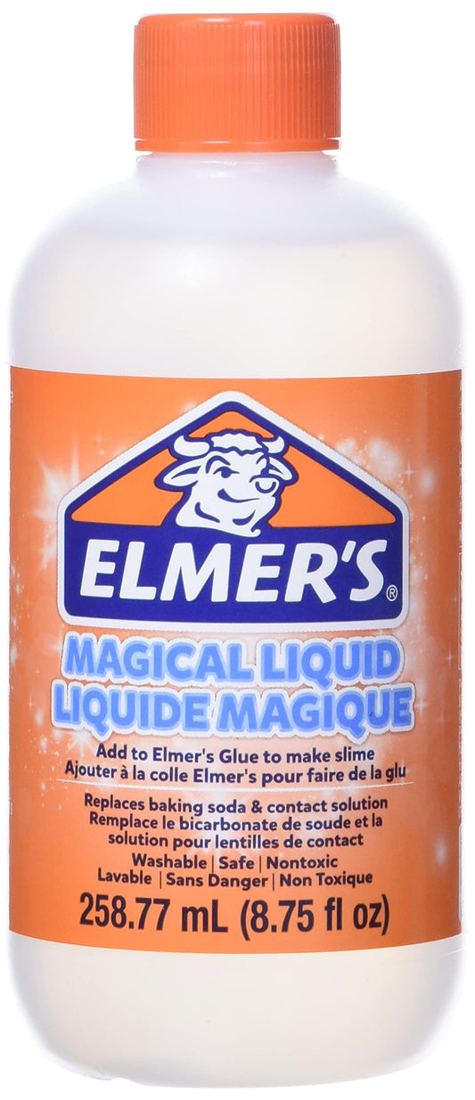 Elmer’s Glue Slime Magical Liquid Activator Solution, 258 mL Bottle (8.75 fl. oz.) - Great for Making Slime