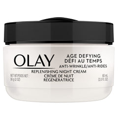 Olay Age Defying Night Face Cream, Anti-Wrinkle, 2-in-1 Replenishing Face Cream, 60 mL