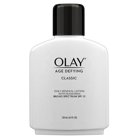 Olay Age Defying Classic Daily Renewal Lotion, Beta-Hydroxy Acid with Sunscreen SPF 15, 120 mL