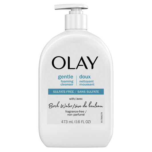 Olay Gentle Foaming Face Wash with Birch Water, Fragrance-Free, 160 Fl Oz. (473 mL)