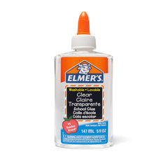 Elmer's Liquid School Glue, Clear, Washable, 147 mL