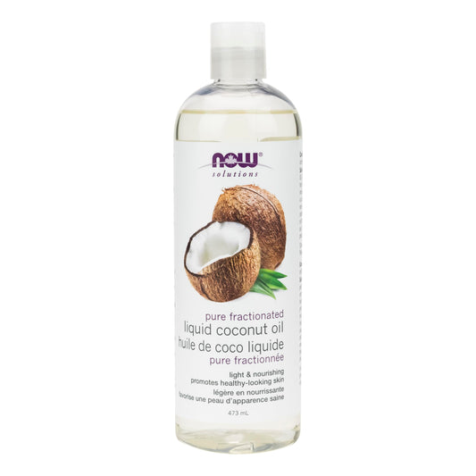 NOW Solutions, Liquid Coconut Oil, Light and Nourishing, Promotes Healthy-Looking Skin and Hair, 473ml