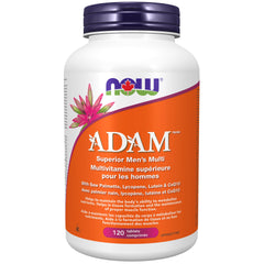 NOW Supplements, ADAM™ Men's Multivitamin with Saw Palmetto, Lycopene, Alpha Lipoic Acid and CoQ10, Plus Natural Resveratrol & Grape Seed Extract, 120 Tablets