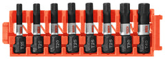 Bosch CCSTV108 8Piece Impact Tough Torx 1 In. Insert Bits with Clip for Custom Case System