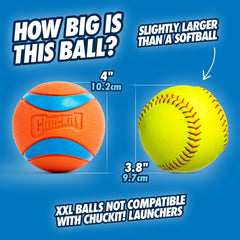 Chuckit! Ultra Ball, 2X-Large (4 Inch), 1 Count