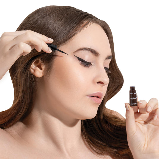 Wet n Wild 872A Megaliner liquid eyeliner, 0.12 Fl Oz, Dark Brown